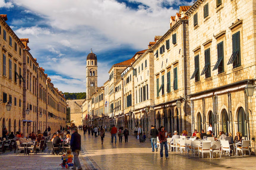 The main street of Dubrovnik
