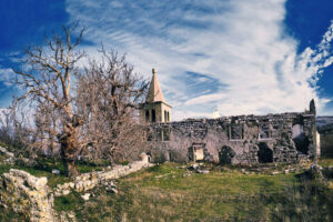 Ruins of the oldest church in Pag